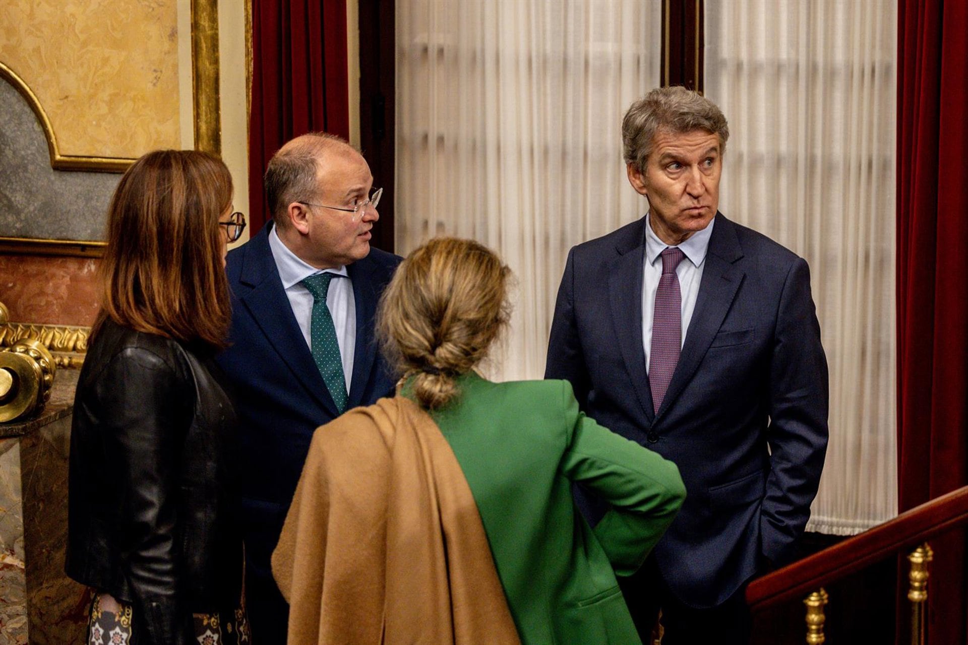 Feijóo retoma su agenda en Extremadura tras votar senda de déficit: «Allí no tenemos techo y aquí se les ha caído»