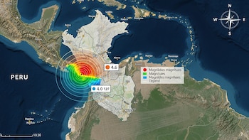 Sismos de 4.0 y 4.6 se registraron frente a la costa de Ica en poco más de dos horas, según reportó el IGP