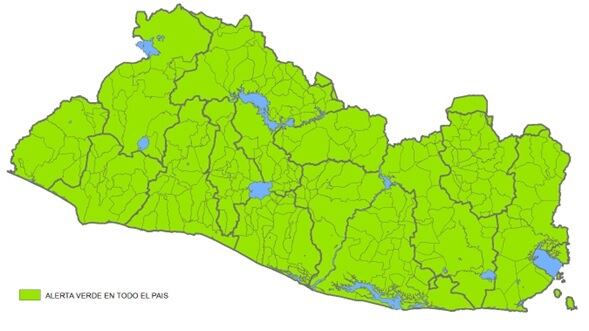 El Salvador se mantiene en alerta verde por lluvias y oleaje incrementado ante la influencia de una vaguada y la llegada de nuevas ondas tropicales. (Imagen: Ministerio de Medio Ambiente)