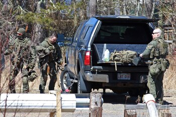 La policía desplegó un amplio