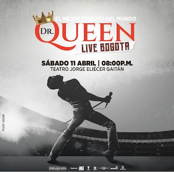El espectáculo en Bogotá ofrecerá un recorrido por los grandes éxitos de Queen, incluyendo “Bohemian Rhapsody”, “We Will Rock You”, “Somebody to Love”, “Love of My Life” y “Don’t Stop Me Now”.