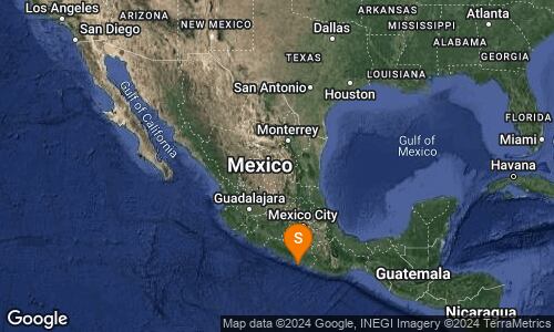 Sismo de magnitud 4.0 en San Marcos, Guerrero. Foto: Twitter, @SSNMexico