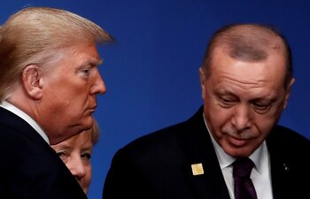 Donald Trump y Erdogan durante