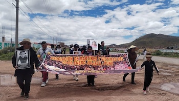 Marcha de Sacrificio: familiares de