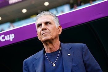 Queiroz fue el técnico de Irán en el Mundial 2022 (AP Foto/Pavel Golovkin)