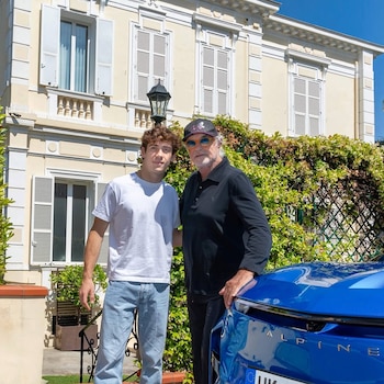 Franco Colapinto y Flavio Briatore