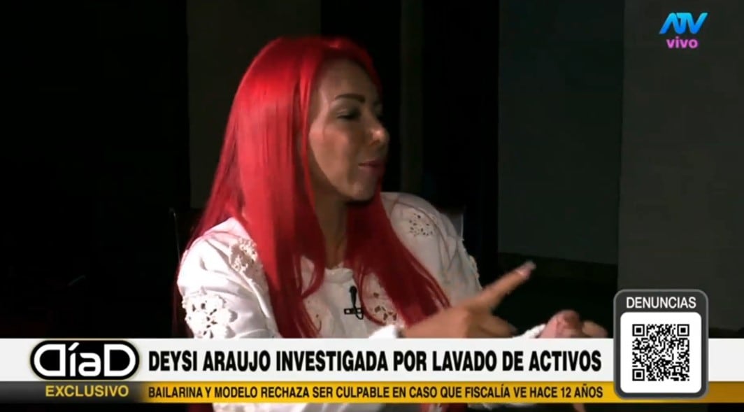 Deysi Araujo niega haber recibido dinero del narcotráfico: “No hay depósitos”. Captura: Día D.