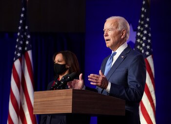 Joe Biden habló desde Deleware