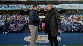 El entrenador del Manchester City,