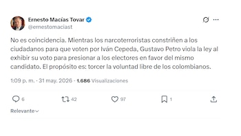 Ernesto Macías rechazó acciones de Gustavo Petro