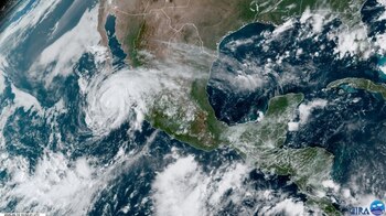 Imágenes satelitales de Genevieve (Foto: