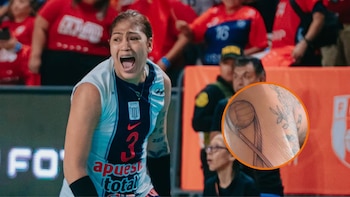 Yanlis Féliz sorprendió con tatuaje del trofeo de la Liga Peruana de Vóley mientras define su futuro fuera de Alianza Lima