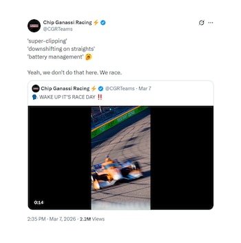 Chip Ganassi Racing publicó un