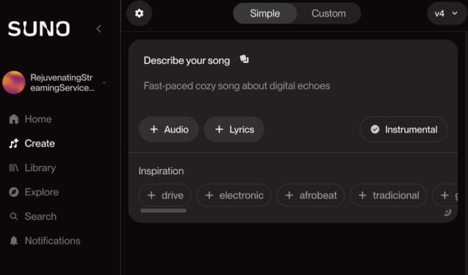 Suno presentó los modelos v6, v6-wild y v6-mini como nueva generación de música con IA, con versiones de pago y una opción gratuita.