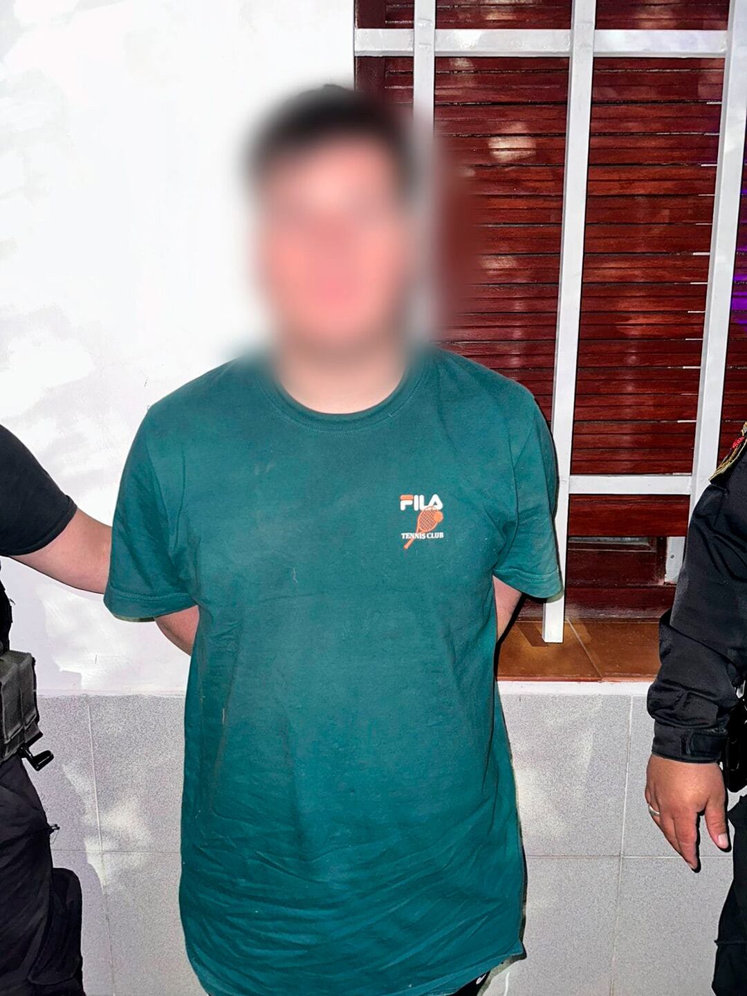 El sospechoso que intentó escapar