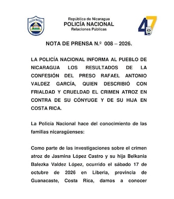 (Foto cortesía Policía Nacional)