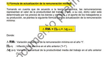 Fórmula de incremento del sueldo