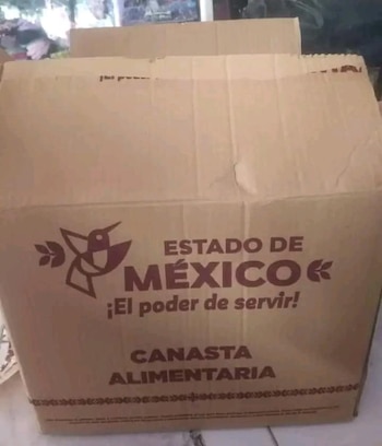 Se está haciendo entrega de la canasta alimentaria en los 125 municipios del Edomex (redes)