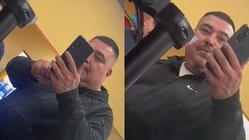 El colombiano grabó el momento