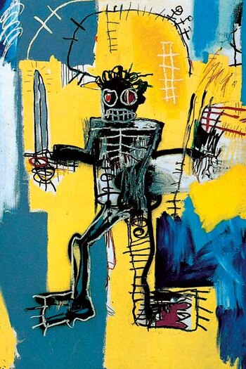 ‘Warrior (Guerrero)’ del neoyorquino Jean-Michel Basquiat, se vendió en 2021 en Hong Kong por 35 millones de euros