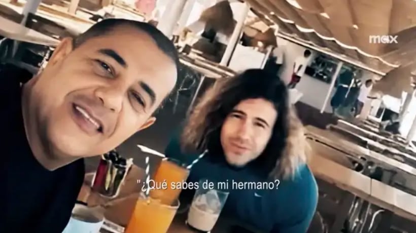 Edwin Arrieta y Daniel Sancho en el documental de HBO. (HBO)
