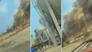 Irán bombardeó una refinería de