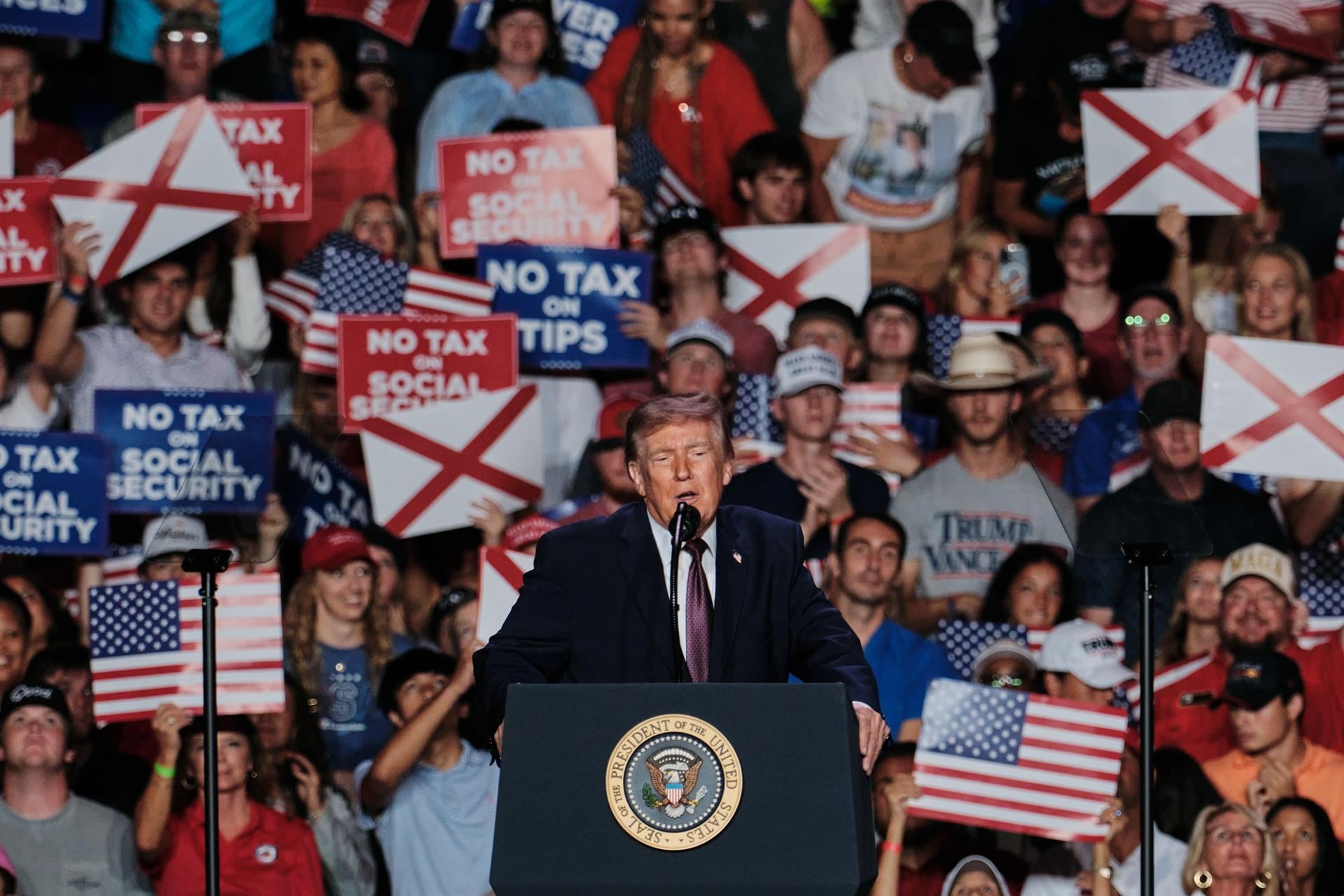 La ciudad de Mobile representó un punto clave para Trump desde el apoyo público que le otorgó el exsenador Jeff Sessions en 2015.