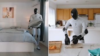 Crean un robot humanoide que dobla perfecto toallas, hace la cama en segundos y más tareas de casa