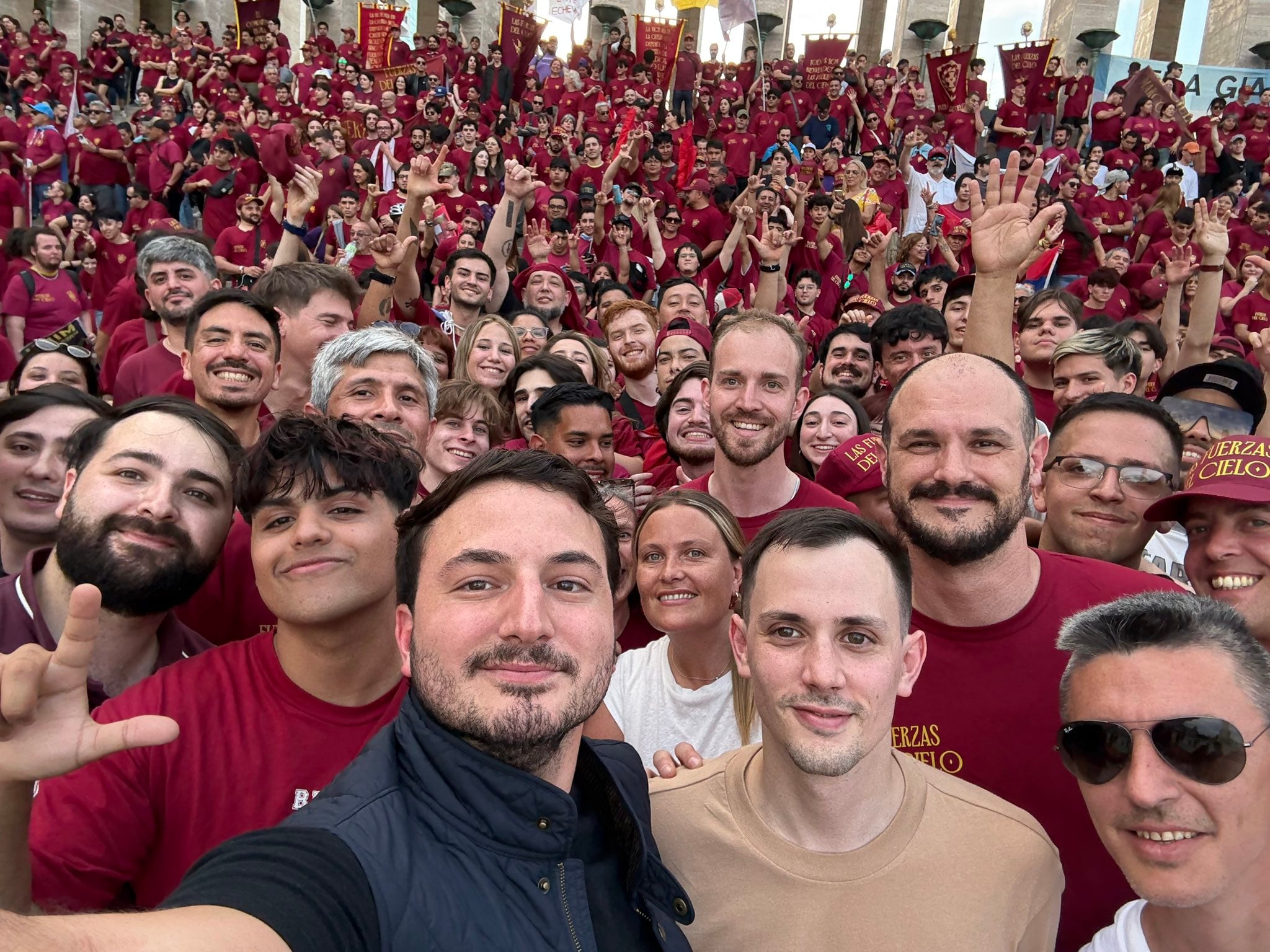 Acto de las Fuerzas del Cielo en la provincia de Santa Fe