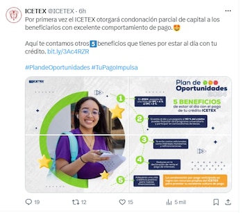 La condonación de capital llegará