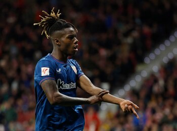 Nico Williams celebra su gol