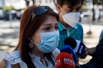 Kenny Molina, esposa del activista