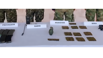 Munición incautada a los 4