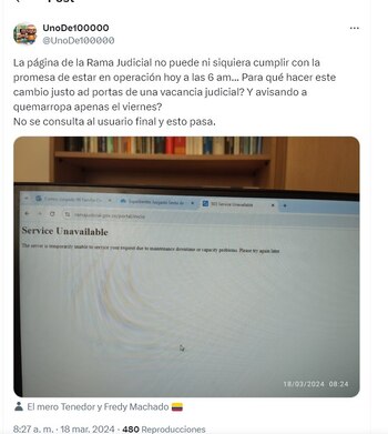 Un usuario de X reportó