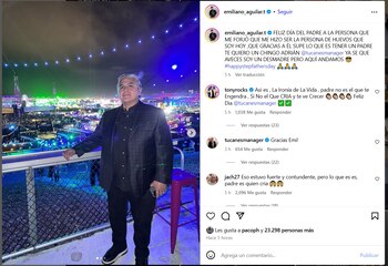 Con una emotiva publicación, Emiliano