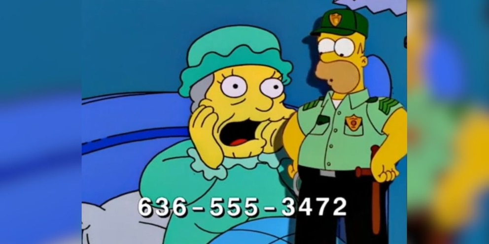 La coincidencia de un número en Los Simpson que desató un aluvión de llamadas en una empresa La coincidencia de un número en Los Simpson que desató un aluvión de llamadas en una empresa