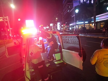 Personas lesionadas en accidente vial