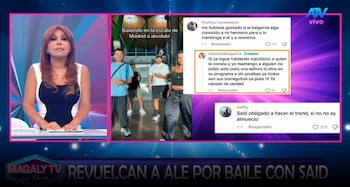 Alejandra Baigorria responde a quienes aseguran que mantiene a Said Palao. Captura: Magaly TV La Firme.