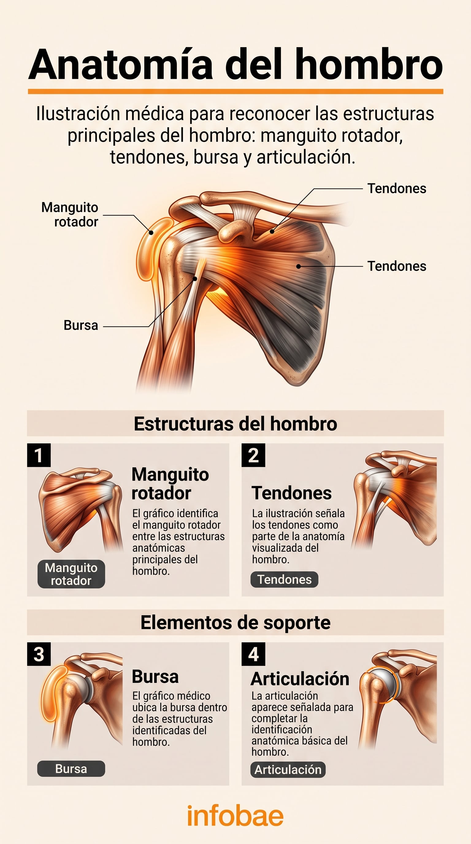 Una revisión publicada en Journal of Shoulder and Elbow Surgery halló que la prevalencia de alteraciones del manguito rotador alcanza el 62 por ciento en personas de 80 años o más (Imagen Ilustrativa Infobae)