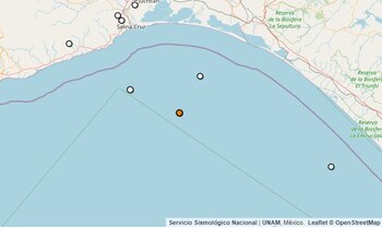 Temblor reportado en Salina Cruz,
