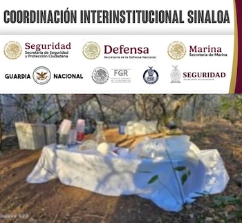 Aseguran laboratorios clandestinos y más de cuatro toneladas de metanfetamina en Sinaloa