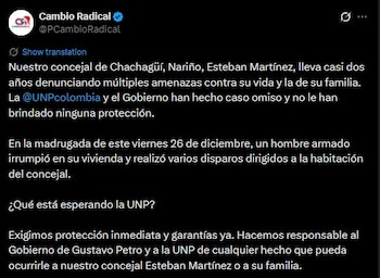 La acusación de Cambio Radical