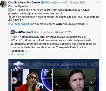 El comentario de Carolina Jaramillo