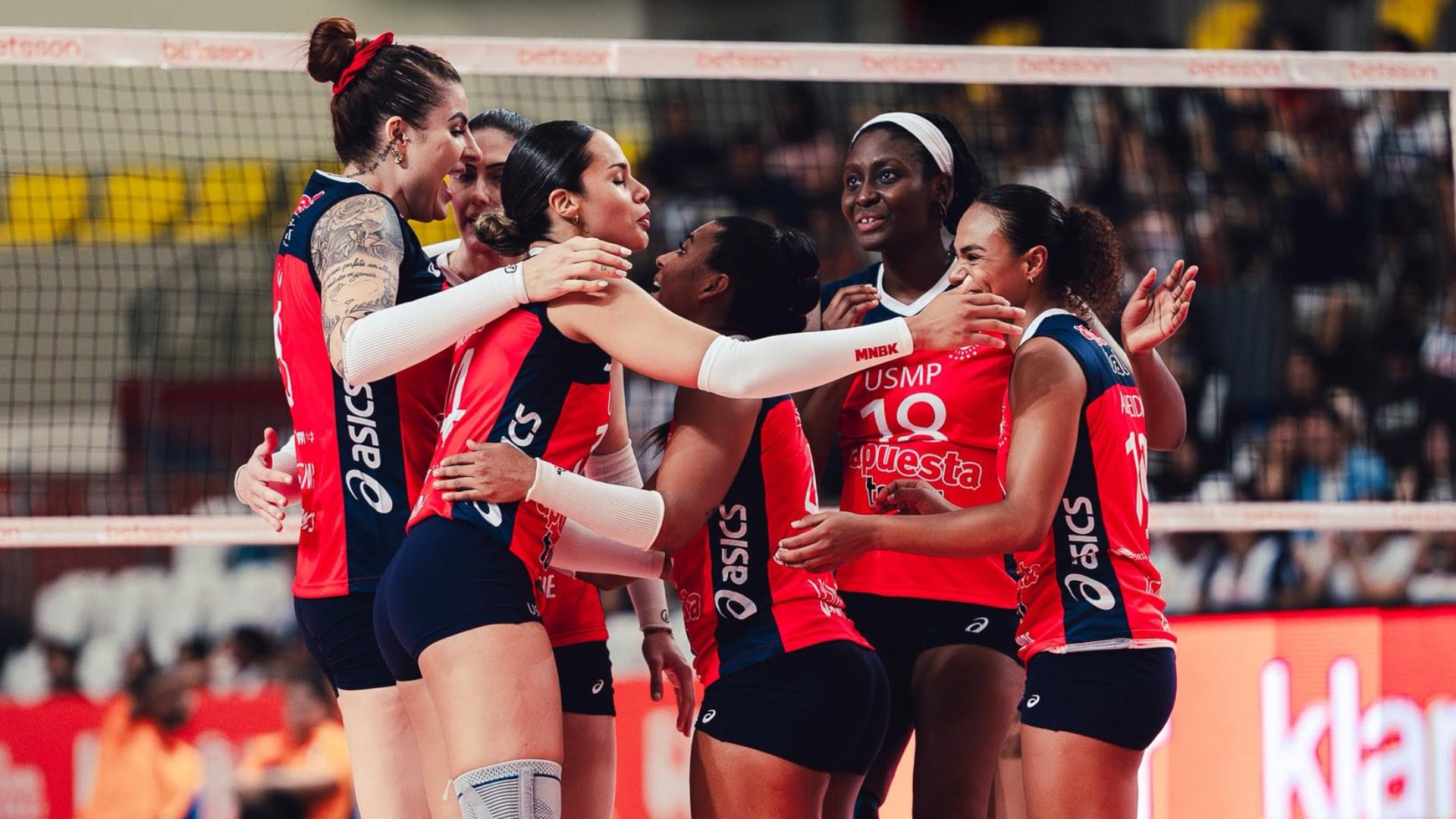 O San Martín está em segundo lugar na Liga Peruana de Vôlei e quer disputar o Campeonato Sul-Americano de Clubes. Crédito: Imprensa USMP