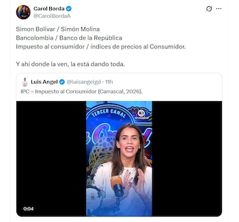 Carol Borda publicó una lista de comparaciones entre expresiones que atribuyó a Carrascal en diferentes momentos - crédito @CarolBordaA/X
