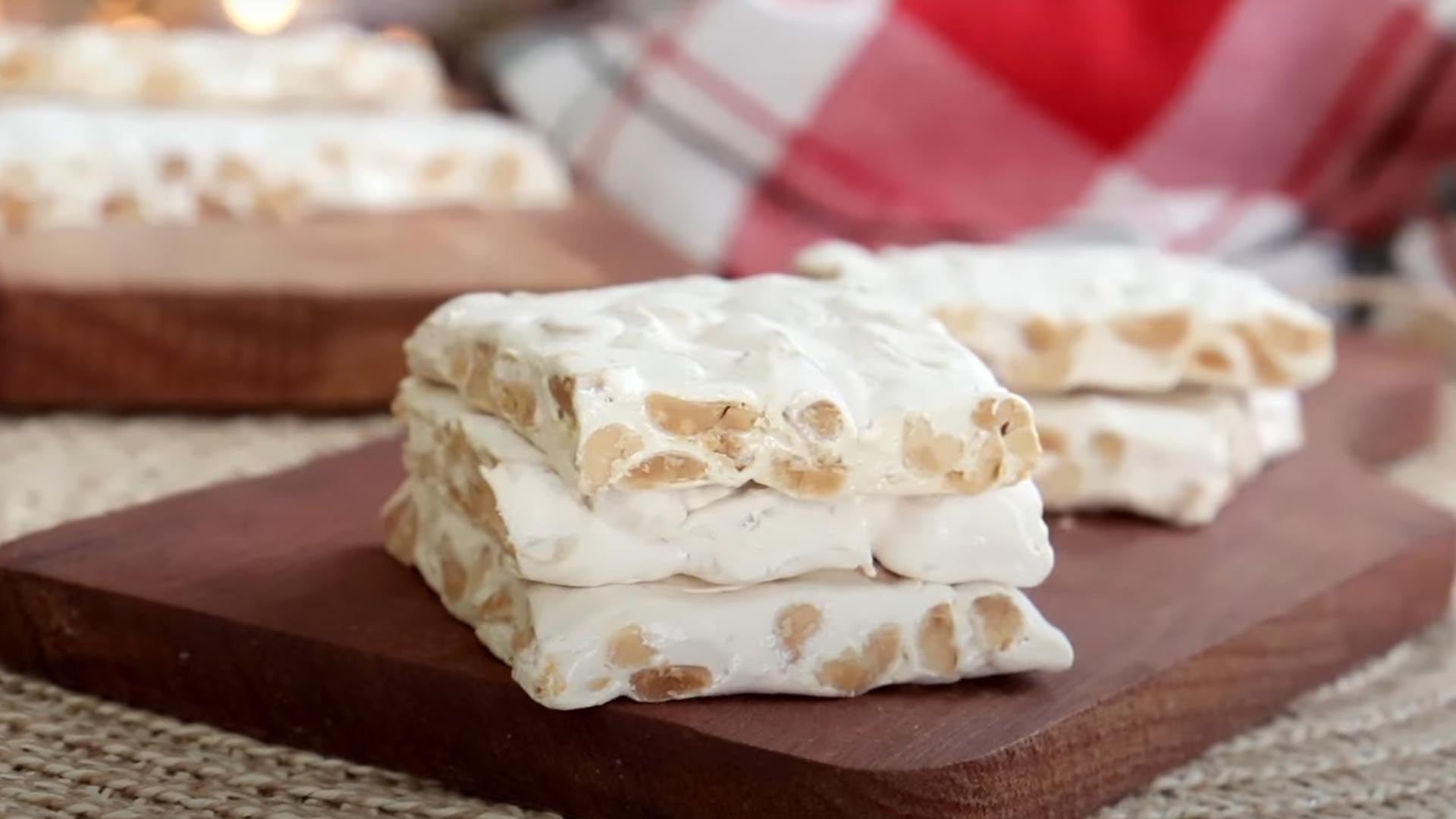 Turrón de almendras. (Captura Youtube)