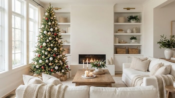 La decoración navideña natural y