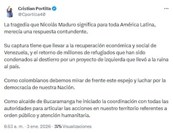 Alcalde de Bucaramanga sobre