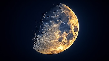Después del cuarto creciente viene la tan esperada luna llena (Imagen Ilustrativa Infobae)