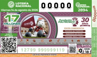 Créditos: Lotería Nacional